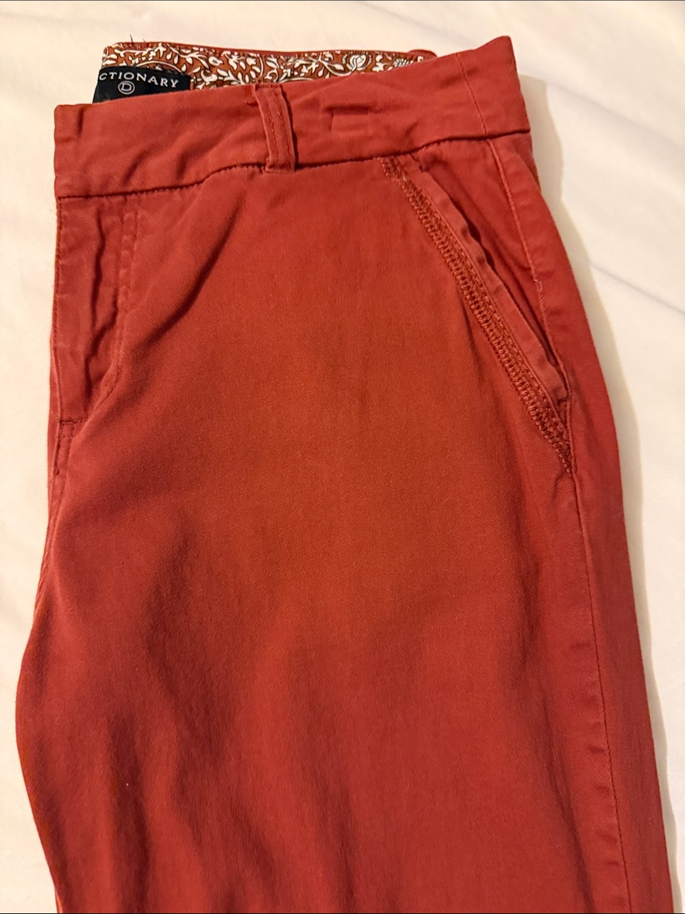 Rust-ish Straight-Leg Pants - Picture 3 of 4